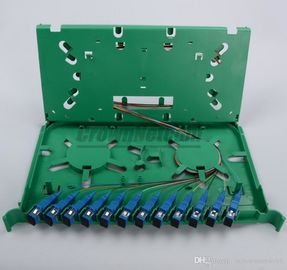 Telecom Standard SC 12Cores ODF With Adapters and Pigtails 19 Inch 12 Core Optic Fiber Patch Panels